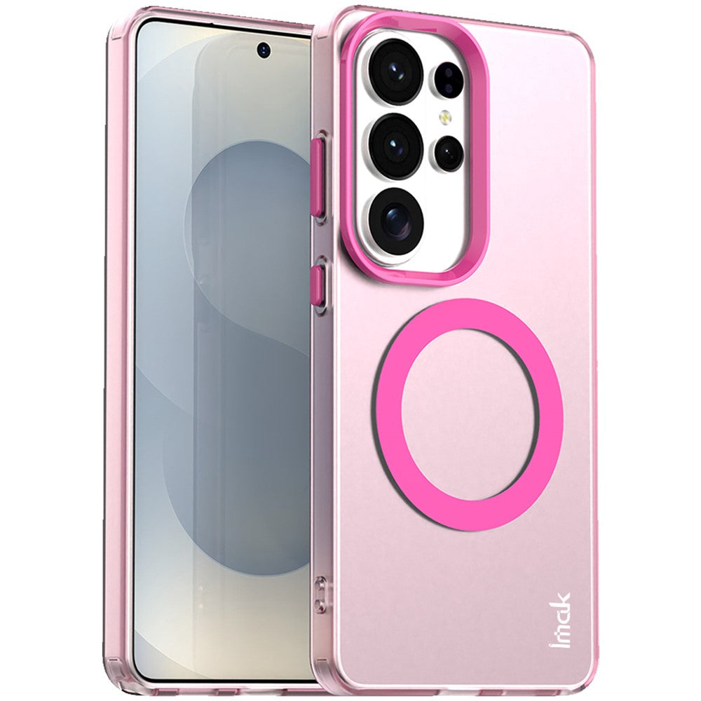 IMAK For Samsung Galaxy S26 Ultra Magnetic Case Candy Color Anti Drop TPU + PET Back Cover