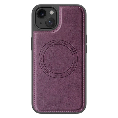 For iPhone 14 Plus Case Compatible with MagSafe Leather Back Phone Cover