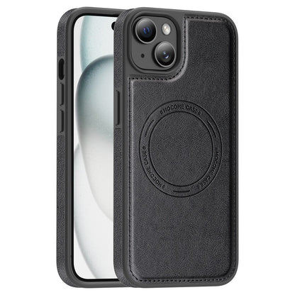 For iPhone 15 Plus Case Compatible with MagSafe Leather Back Phone Cover
