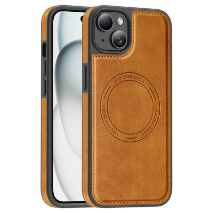 For iPhone 15 Plus Case Compatible with MagSafe Leather Back Phone Cover