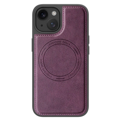 For iPhone 15 Case Compatible with MagSafe Leather Back Phone Cover