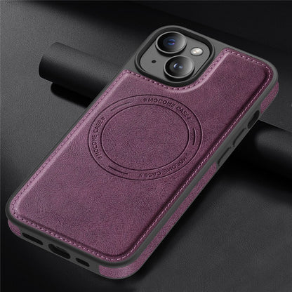 For iPhone 15 Case Compatible with MagSafe Leather Back Phone Cover