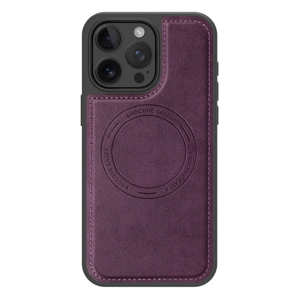 For iPhone 15 Pro Max Case Compatible with MagSafe Leather Back Phone Cover