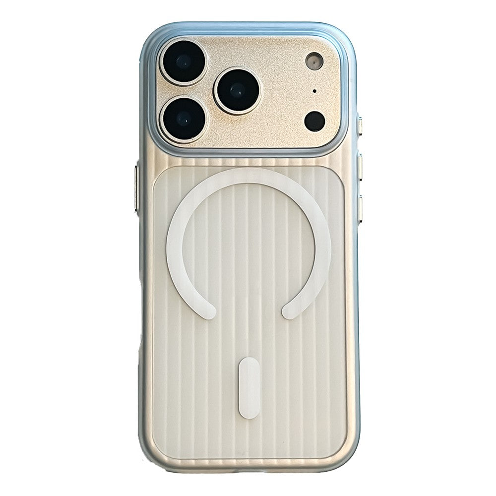 For iPhone 17 Pro Magnetic Phone Case Matte Texture Shockproof Protective PC Cover Compatible with MagSafe