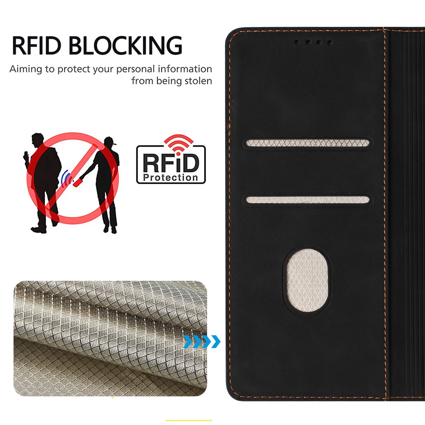 For Samsung Galaxy S25 Ultra Case HX RFID Blocking Wallet Stand Leather Flip Phone Cover