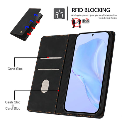 For Samsung Galaxy S25 Ultra Case HX RFID Blocking Wallet Stand Leather Flip Phone Cover