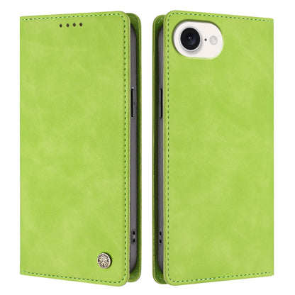 For iPhone 16e / iPhone 17e Case HX RFID Blocking Wallet Stand Leather Flip Phone Cover