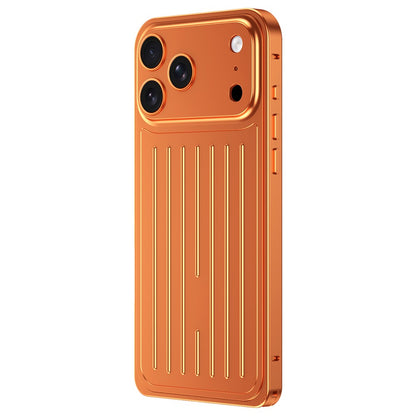 For iPhone 17 Pro Case Seahorse Buckle Luggage Design Aluminum Alloy Phone Cover