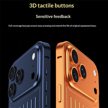 For iPhone 17 Pro Case Seahorse Buckle Luggage Design Aluminum Alloy Phone Cover