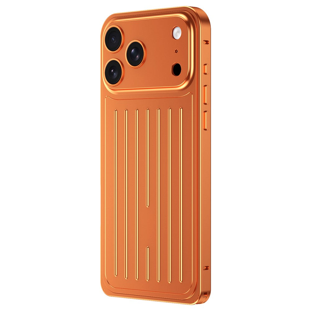 For iPhone 17 Pro Case Seahorse Buckle Luggage Design Aluminum Alloy Phone Cover