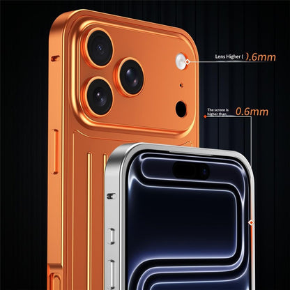 For iPhone 17 Pro Case Seahorse Buckle Luggage Design Aluminum Alloy Phone Cover