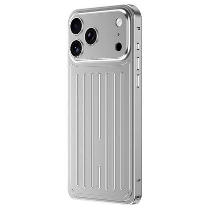 For iPhone 17 Pro Case Seahorse Buckle Luggage Design Aluminum Alloy Phone Cover