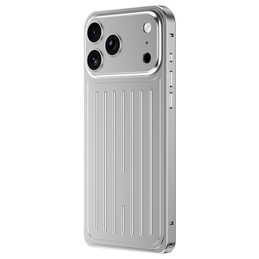 For iPhone 17 Pro Case Seahorse Buckle Luggage Design Aluminum Alloy Phone Cover
