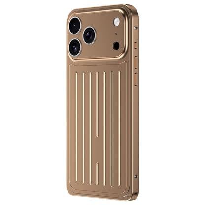 For iPhone 17 Pro Case Seahorse Buckle Luggage Design Aluminum Alloy Phone Cover
