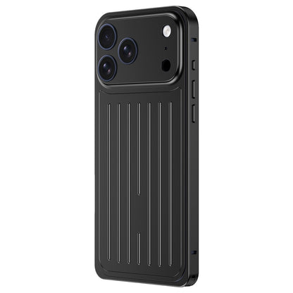 For iPhone 17 Pro Case Seahorse Buckle Luggage Design Aluminum Alloy Phone Cover