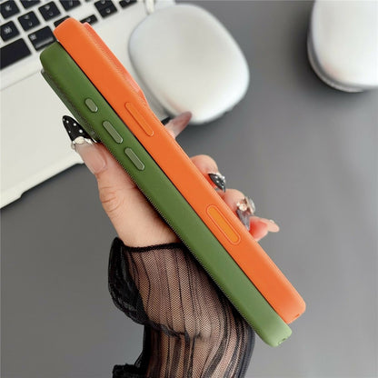 For iPhone 17 Pro Magnetic Case with Tempered Glass Screen Protector Fabric Texture PC + TPU Phone Cover Compatible with MagSafe