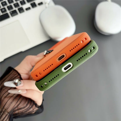 For iPhone 17 Pro Magnetic Case with Tempered Glass Screen Protector Fabric Texture PC + TPU Phone Cover Compatible with MagSafe