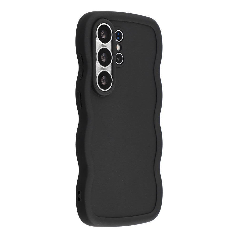 For Samsung Galaxy S26 Ultra Case TPU Protective Phone Cover Unique Curly Wave Frame