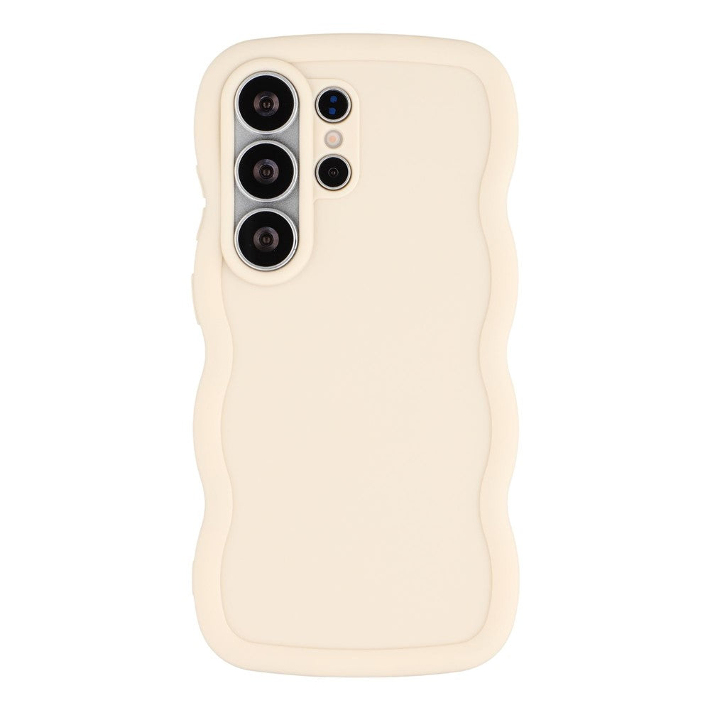 For Samsung Galaxy S26 Ultra Case TPU Protective Phone Cover Unique Curly Wave Frame