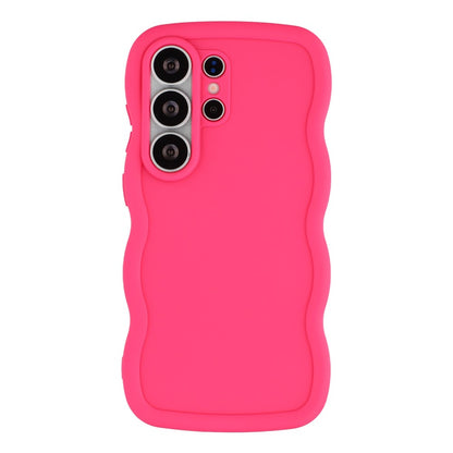 For Samsung Galaxy S26 Ultra Case TPU Protective Phone Cover Unique Curly Wave Frame