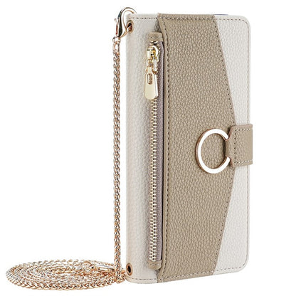 For Samsung Galaxy S26+ Case Mirror Wallet Leather Phone Cover with Chain Shoulder Strap