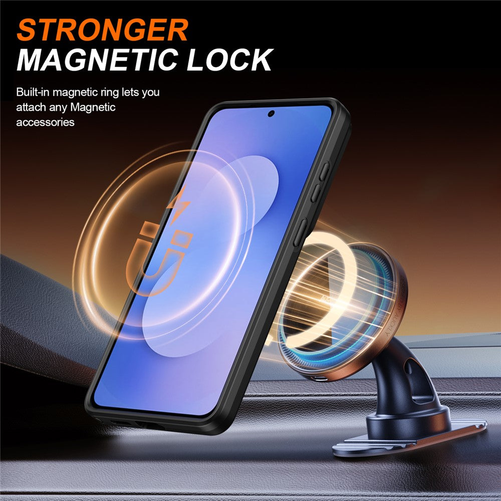 For Samsung Galaxy S26 Ultra Case Magnetic Case Ring Kickstand Slide Camera Cover TPU PC Hybrid Phone Shell
