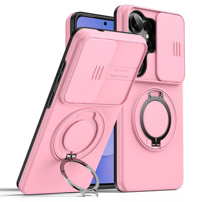 For Samsung Galaxy S26 Ultra Case Magnetic Case Ring Kickstand Slide Camera Cover TPU PC Hybrid Phone Shell