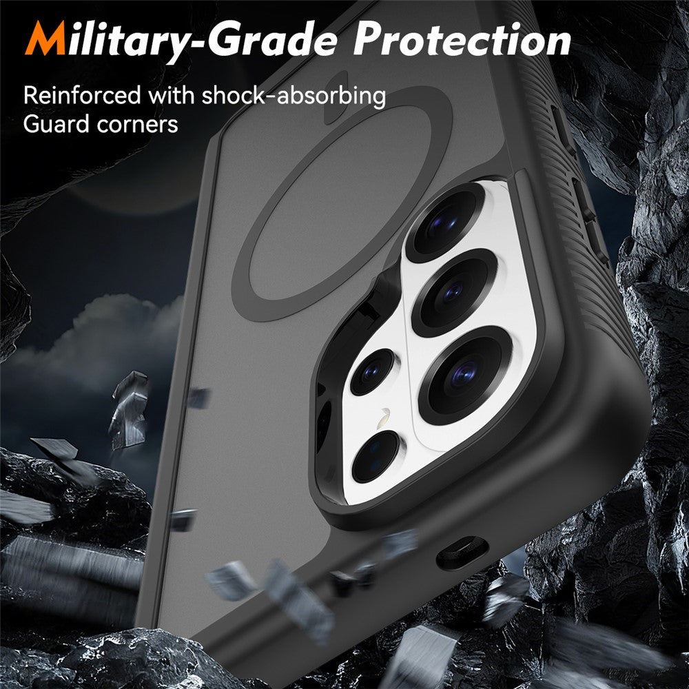 For Samsung Galaxy S26 Ultra Magnetic Phone Case 3 in 1 Translucent Skin Touch PC TPU Back Cover with PET Screen Film
