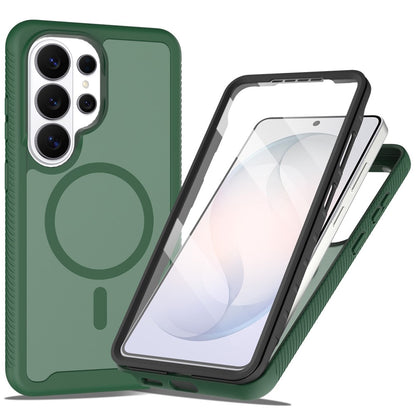 For Samsung Galaxy S26 Ultra Magnetic Phone Case 3 in 1 Translucent Skin Touch PC TPU Back Cover with PET Screen Film