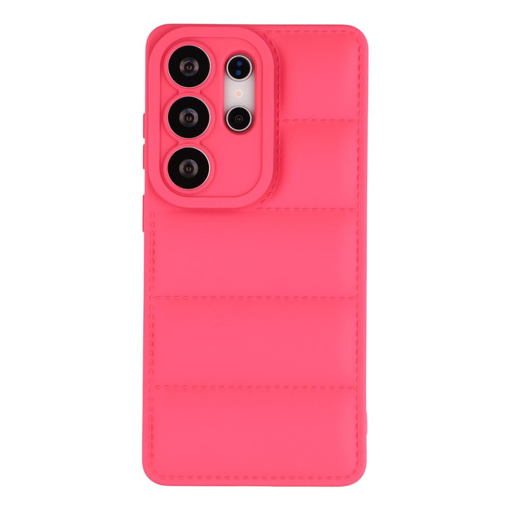 For Samsung Galaxy S26 Ultra TPU Case Down Jacket Design Shock-Absorbent Phone Protector