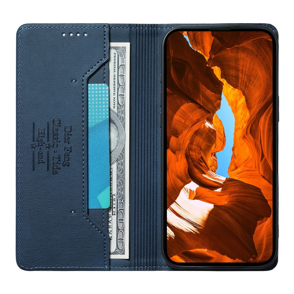 DIERFENG DF-019 for Samsung Galaxy S26 Ultra Leather Wallet Case Magnetic Flip Cover with Card Slots RFID Blocking