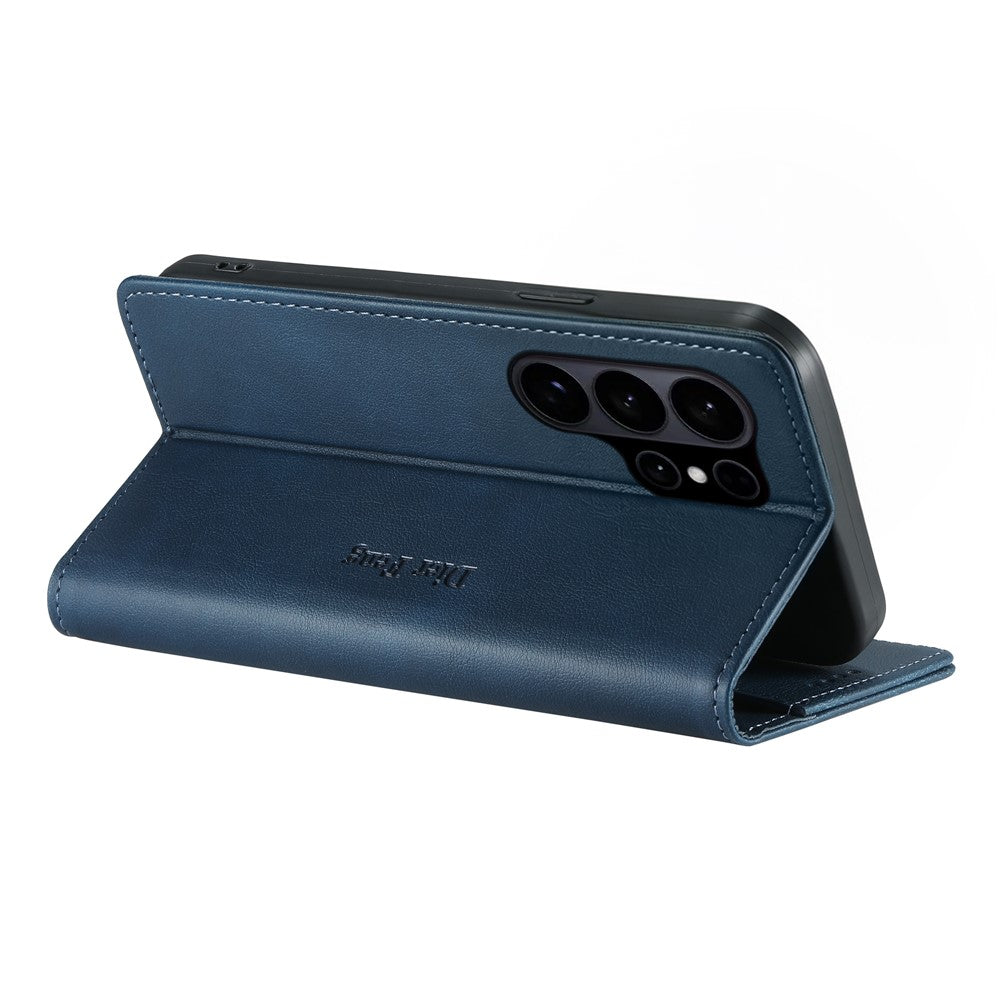 DIERFENG DF-019 for Samsung Galaxy S26 Ultra Leather Wallet Case Magnetic Flip Cover with Card Slots RFID Blocking