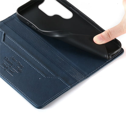 DIERFENG DF-019 for Samsung Galaxy S26 Ultra Leather Wallet Case Magnetic Flip Cover with Card Slots RFID Blocking