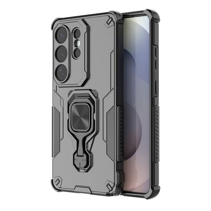 For Samsung Galaxy S26 Ultra Case Rotatable Ring Kickstand PC + TPU Shockproof Phone Cover