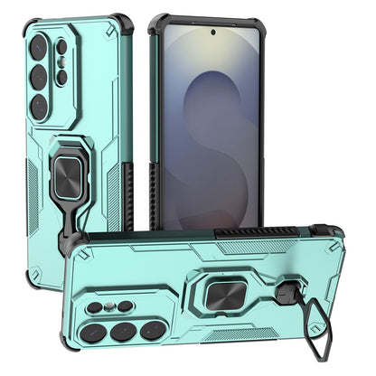 For Samsung Galaxy S26 Ultra Case Rotatable Ring Kickstand PC + TPU Shockproof Phone Cover