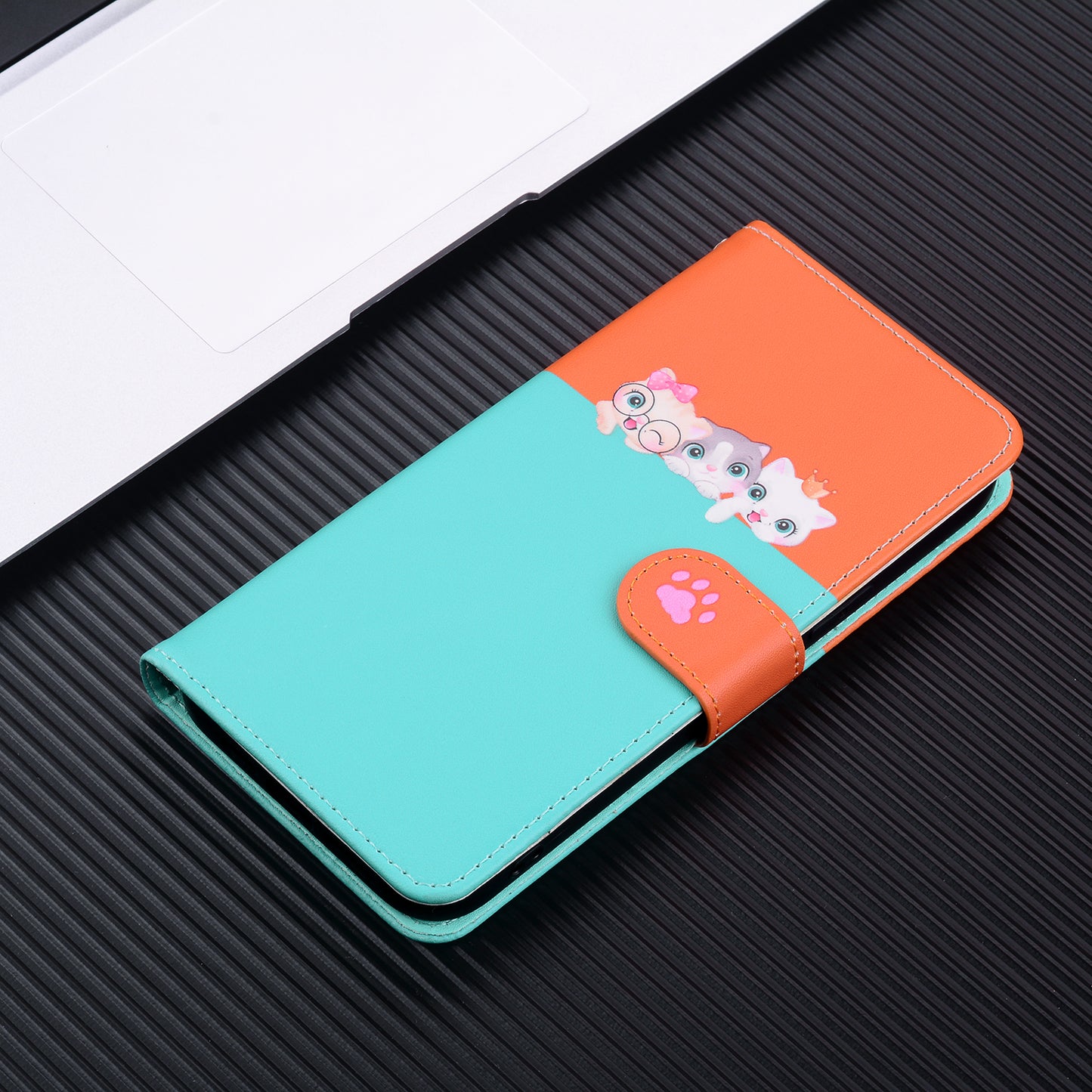 For iPhone 16e / iPhone 17e Cartoon Pet Series  Wallet Phone Case Splicing Leather Flip Cover