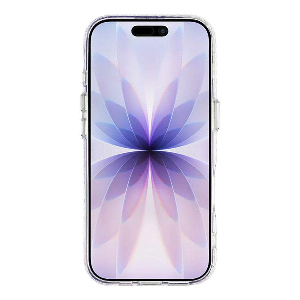 For iPhone 17 Magnetic Case Ripple Pattern Clear Acrylic PC Protective Cover Compatible with MagSafe