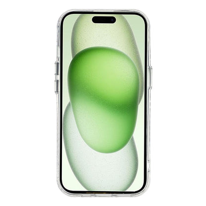 For iPhone 15 Magnetic Case Ripple Pattern Clear Acrylic PC Protective Cover Compatible with MagSafe