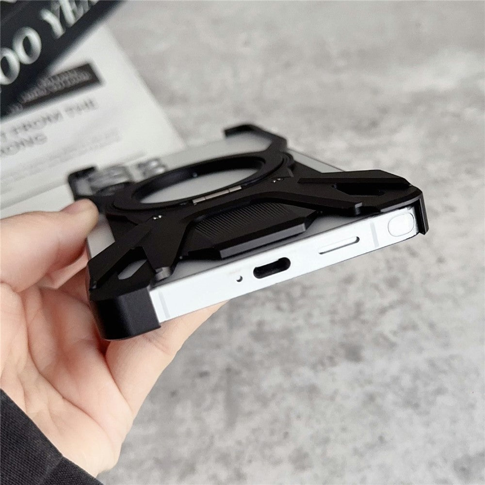 For Samsung Galaxy S26 Ultra Case Racing Car Style Magnetic Ring Kickstand Heat Dissipation Hollow Phone Cover