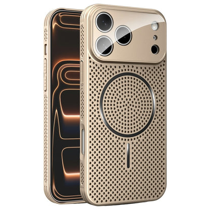 For iPhone 17 Pro Max Case Heat Dissipation PC + Aluminium Alloy Cooling Phone Cover with Lens Protector