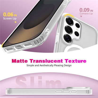 For Samsung Galaxy S26 Ultra Magnetic Case Skin Touch TPU + PC 2.0mm Thickness Anti-drop Phone Cover