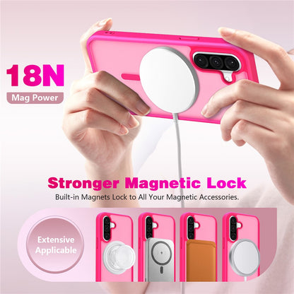For Samsung Galaxy S26+ Magnetic Case Skin Touch TPU + PC 2.0mm Thickness Anti-drop Phone Cover
