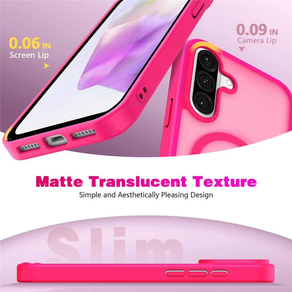 For Samsung Galaxy S26+ Magnetic Case Skin Touch TPU + PC 2.0mm Thickness Anti-drop Phone Cover