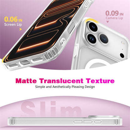 For iPhone 17 Pro Magnetic Case Skin Touch TPU + PC 2.0mm Thickness Anti-drop Phone Cover