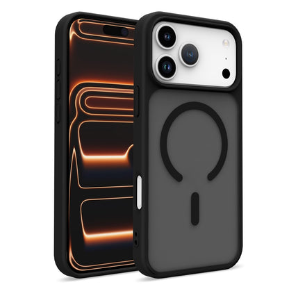 For iPhone 17 Pro Magnetic Case Skin Touch TPU + PC 2.0mm Thickness Anti-drop Phone Cover