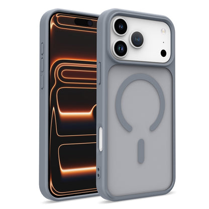 For iPhone 17 Pro Magnetic Case Skin Touch TPU + PC 2.0mm Thickness Anti-drop Phone Cover