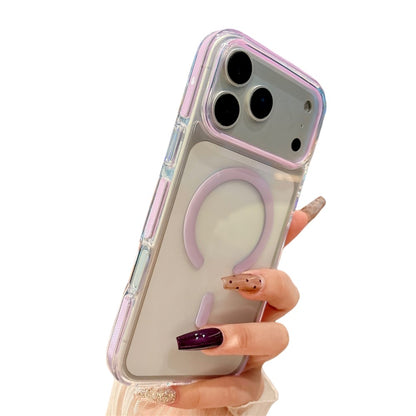 For iPhone 17 Pro Max Magnetic Case Clear PC TPU TPE Shockproof Cover Compatible with MagSafe
