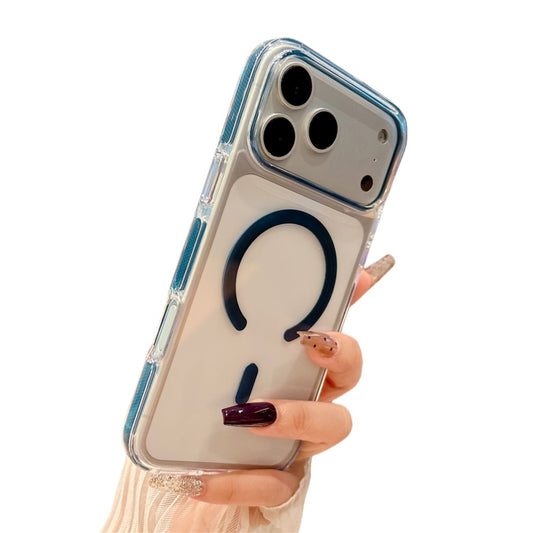 For iPhone 17 Pro Max Magnetic Case Clear PC TPU TPE Shockproof Cover Compatible with MagSafe