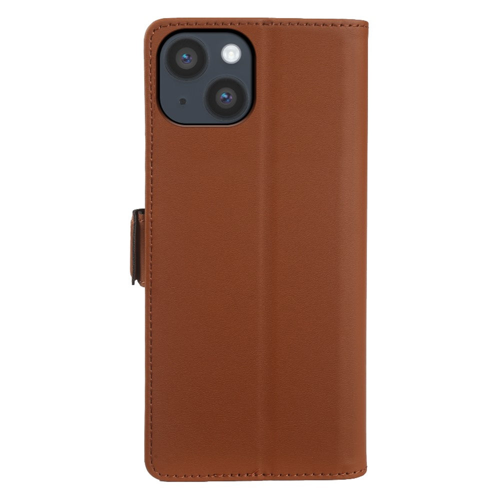 For iPhone 14 Plus Leather Case Wallet Stand TPU + PU Skin-touch Cover