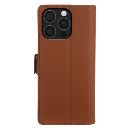 For iPhone 16 Pro Max Leather Case Wallet Stand TPU + PU Skin-touch Cover